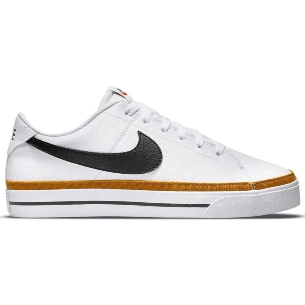 Authentic Nike Court Legacy NN White Black Desert Ochre Sz Mens 8.5